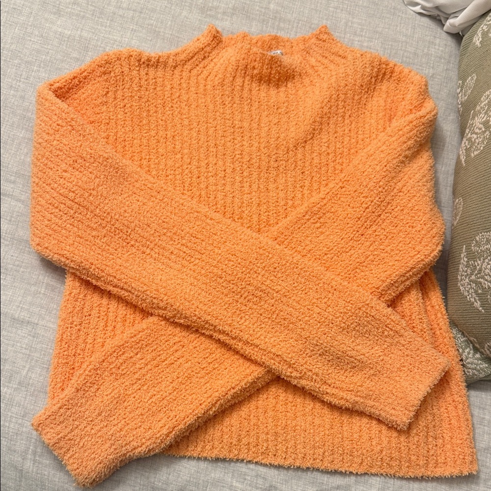 Zara Vibrant Orange Turtleneck Sweater